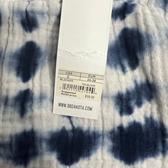 NWT BB Dakota Steve‎ Madden Brushed Cotton Tie Dye Pull On Shorts Lightweight S - Picture 4 of 7